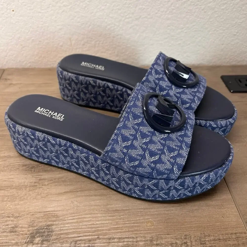 Michael Michael Kors Women's Sadler Wedge Sandals SZ 6.5